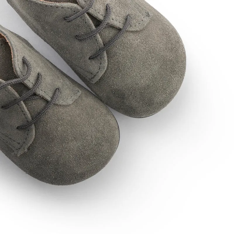 Bota barefoot serraje gris 170 Pepa & Cris