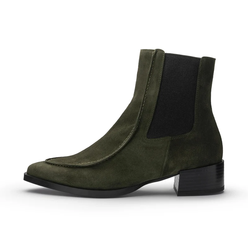 Botín serraje verde 7780B Dansi