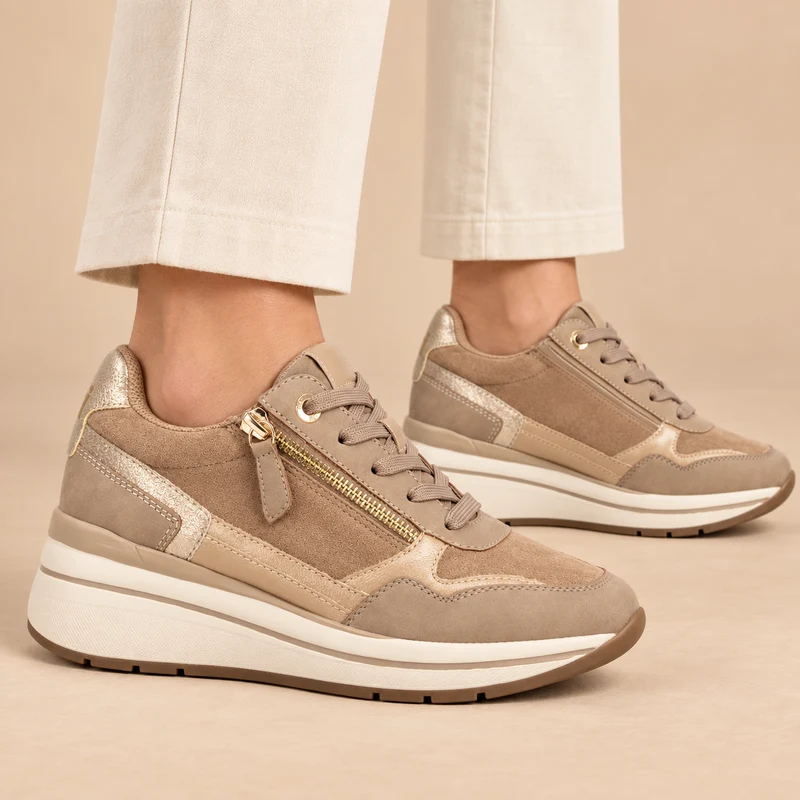 MUJER DEPORTIVA CHICAGO XTI TAUPE