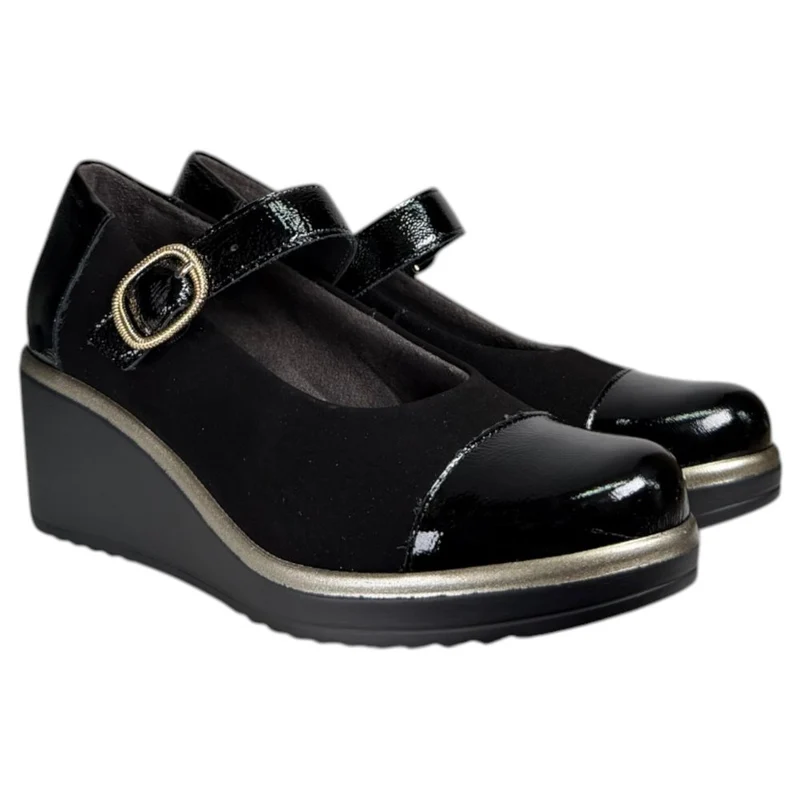 Merceditas Pitillos Cuña 20532 Negro