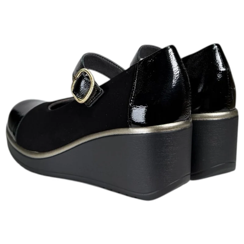 Merceditas Pitillos Cuña 20532 Negro