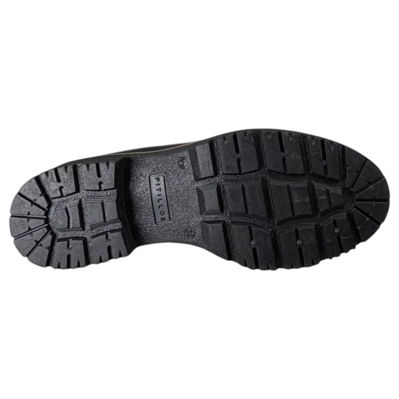Zapatos Pitillos Mocasines Antifaz Combinado 11564 Negro Topo Marrón