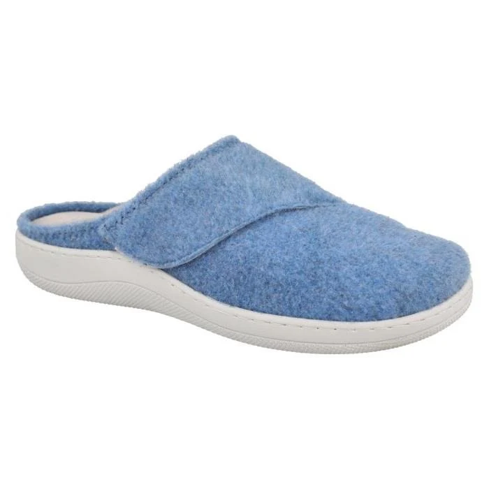 Pantuflas mules anchas Lake para mujer