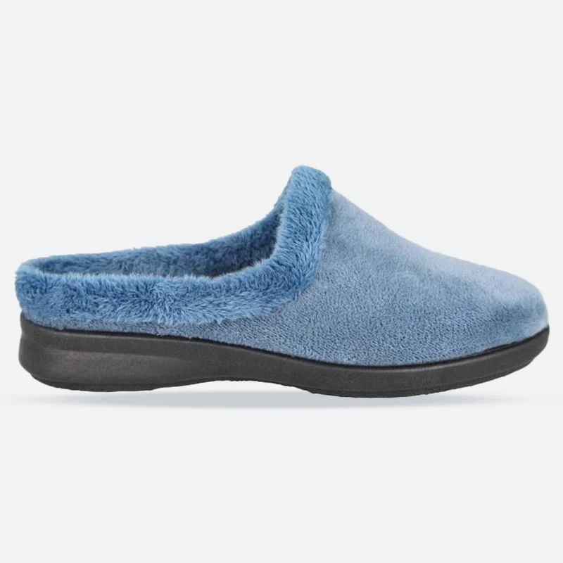 Pantuflas Mule DB Rug de ajuste ancho para mujer