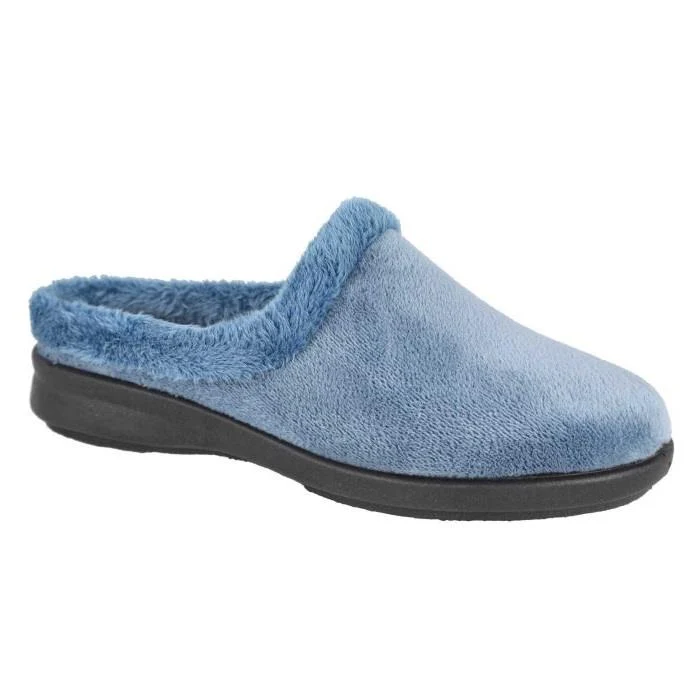 Pantuflas Mule DB Rug de ajuste ancho para mujer