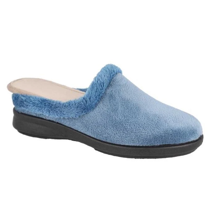 Pantuflas Mule DB Rug de ajuste ancho para mujer