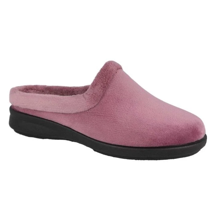 Pantuflas Mule DB Rug de ajuste ancho para mujer