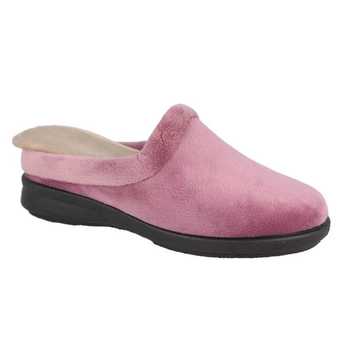 Pantuflas Mule DB Rug de ajuste ancho para mujer