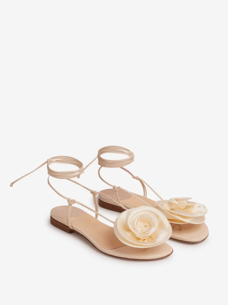 Sandalias Planas Flores