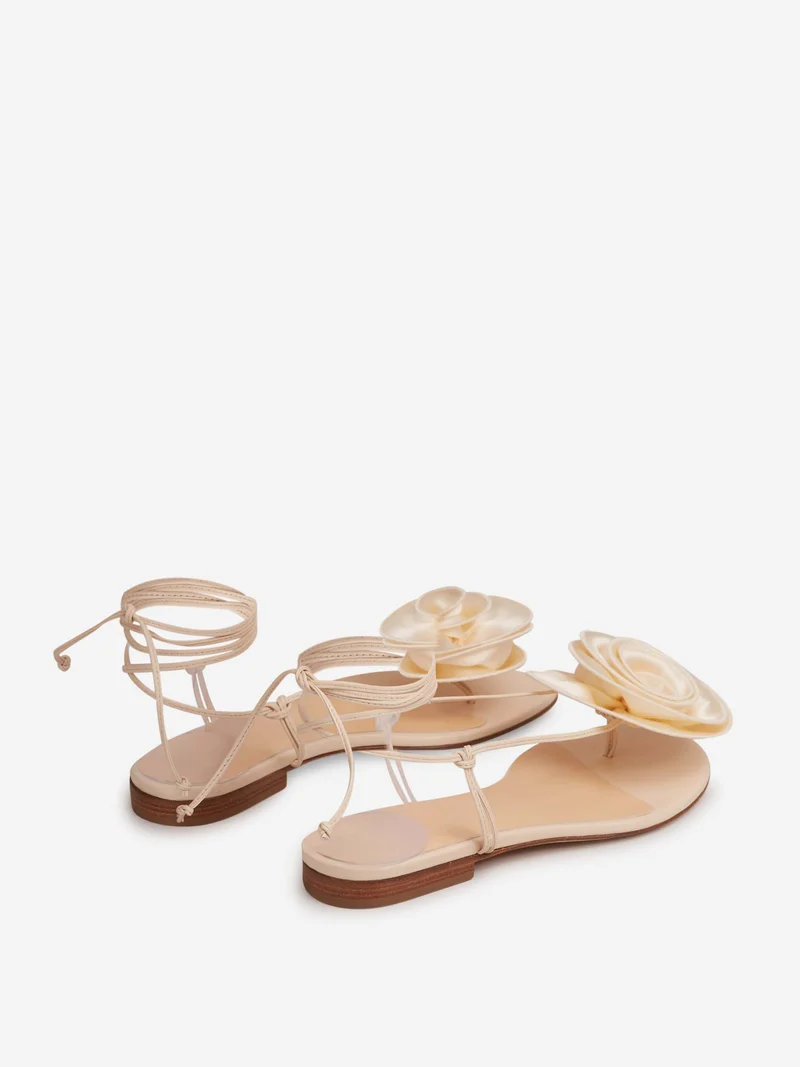 Sandalias Planas Flores