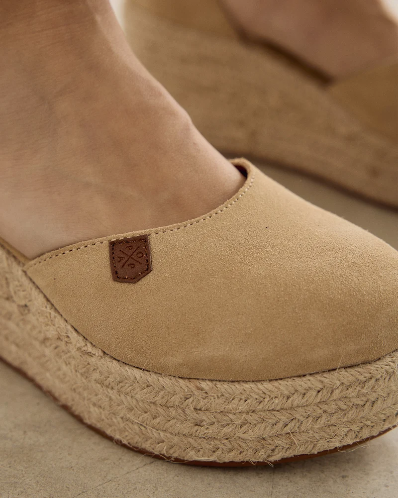 Cuña Cantalar Serraje Beige