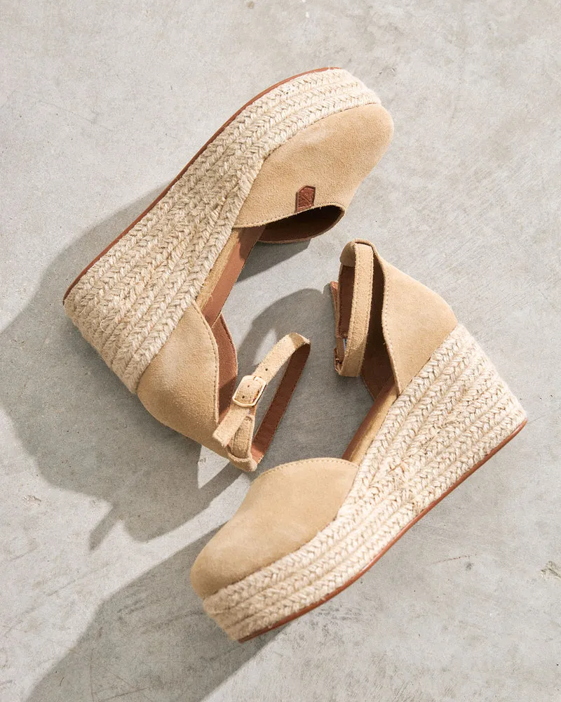 Cuña Cantalar Serraje Beige
