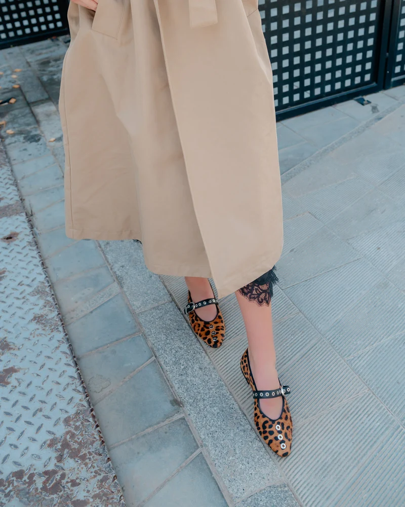 Bailarina de Leopardo con Hebilla Luzetta