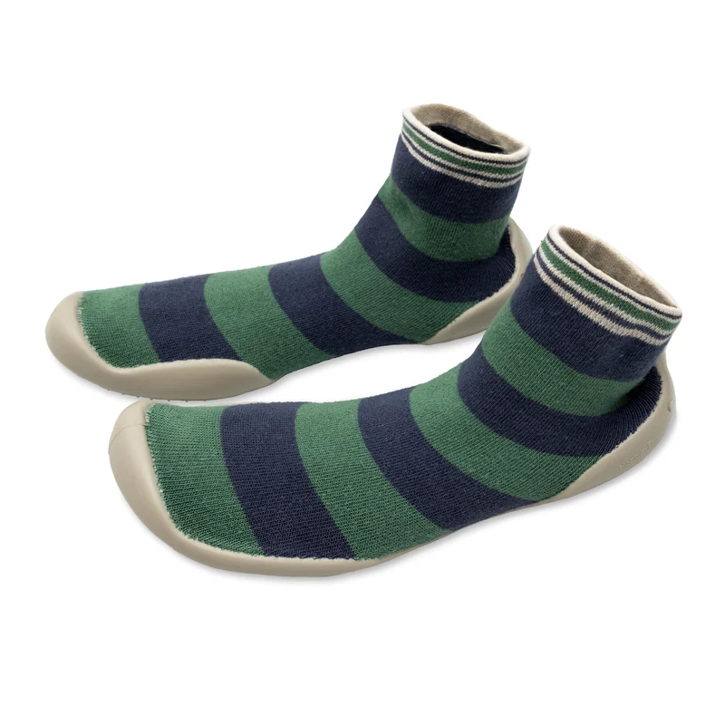 Zapatilla casa azul/verde 456B Collégien