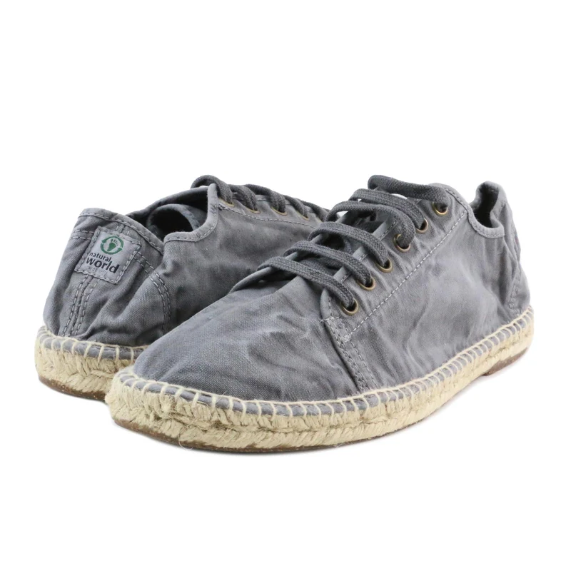 Alpargata gris lavado LONA321 Natural World
