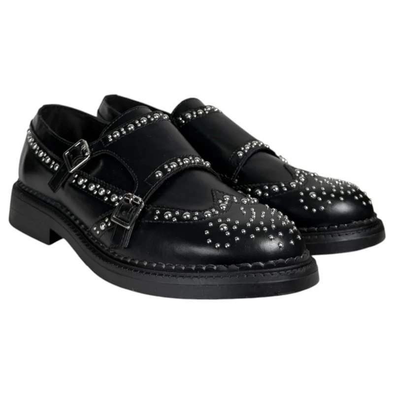 Zapatos Corina Blúcher Tachas M5716 Negro