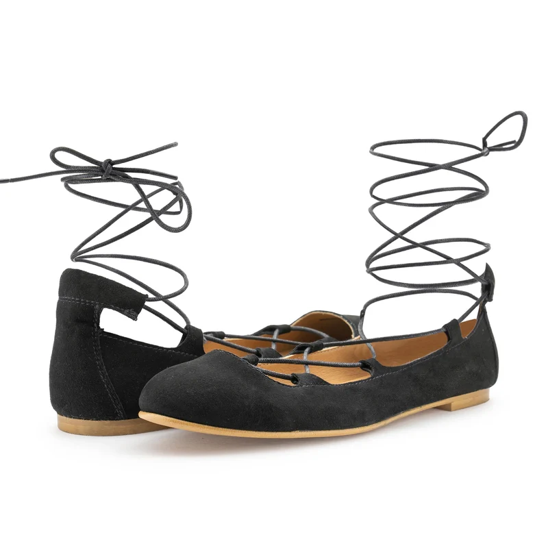 Bailarina serraje negro CORD Jeromín