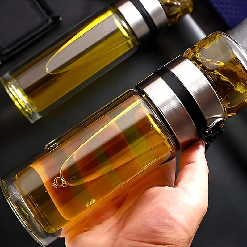 Miomu Botella de Vidrio Infusor para Té