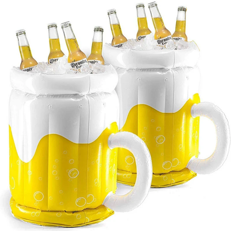 Miomu Vaso Inflable Portátil para Bebidas, Diseño Vaso Cervecero