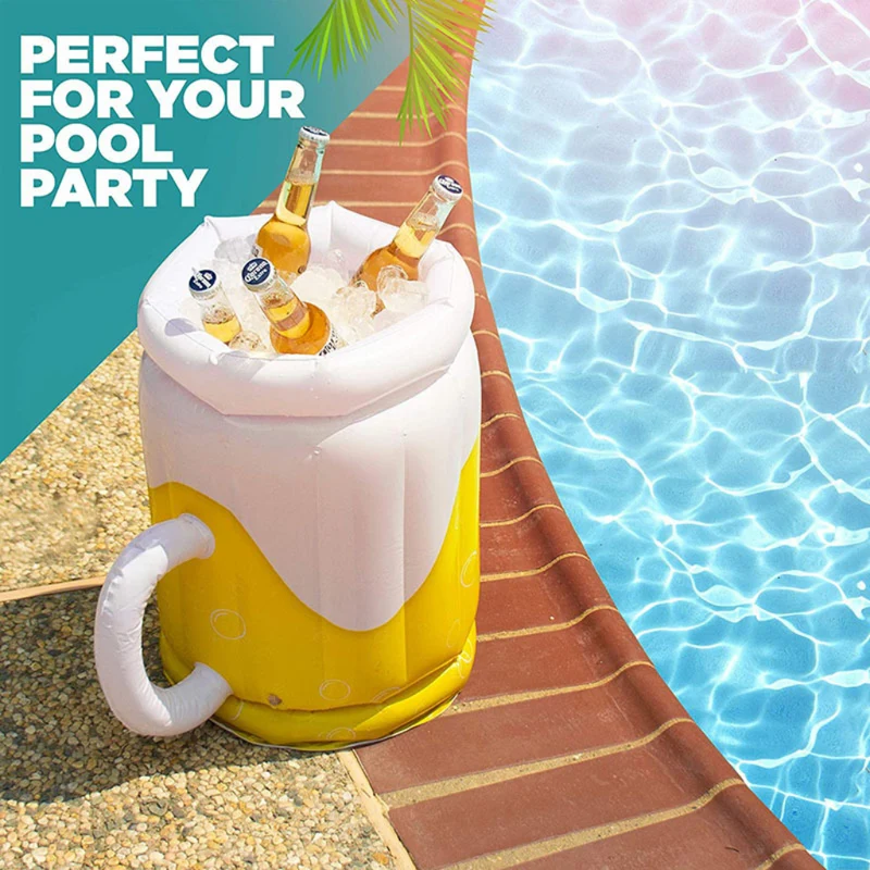 Miomu Vaso Inflable Portátil para Bebidas, Diseño Vaso Cervecero