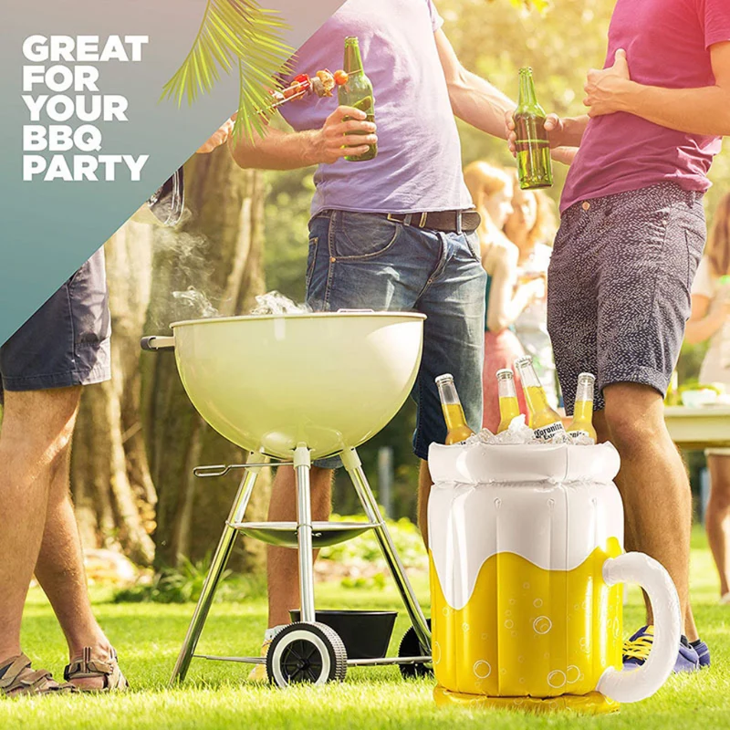 Miomu Vaso Inflable Portátil para Bebidas, Diseño Vaso Cervecero