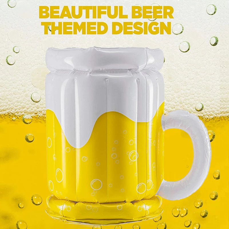 Miomu Vaso Inflable Portátil para Bebidas, Diseño Vaso Cervecero