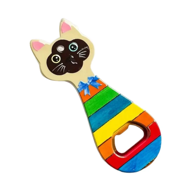 Miomu Llavero Destapador de Botellas, Diseño Gato