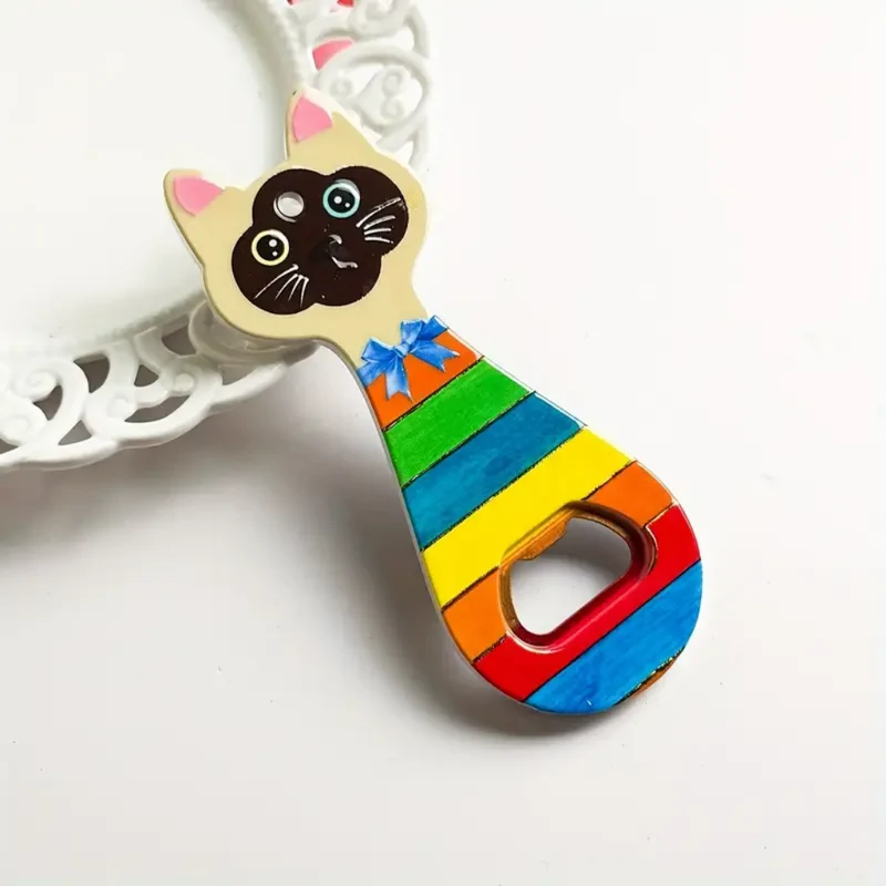 Miomu Llavero Destapador de Botellas, Diseño Gato