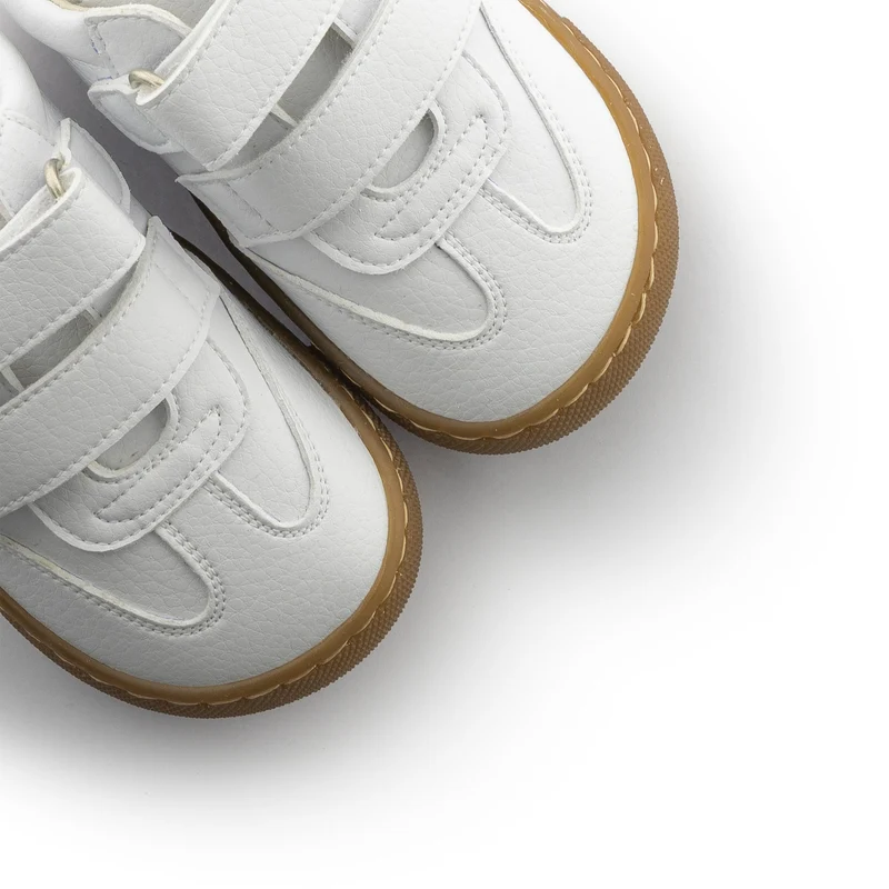 Deportiva barefoot total blanco/caramelo REP Jeromín