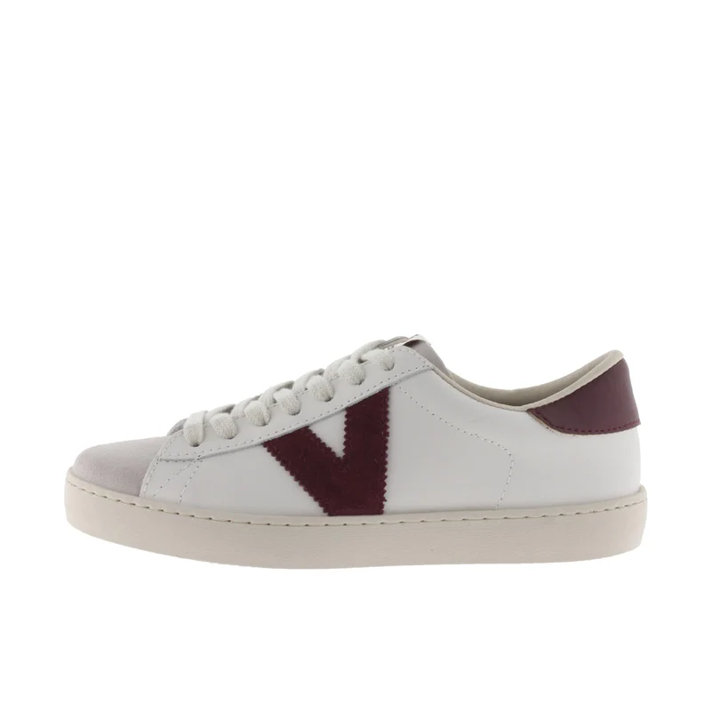 Sneaker blanco/burdeos 1126142 Victoria