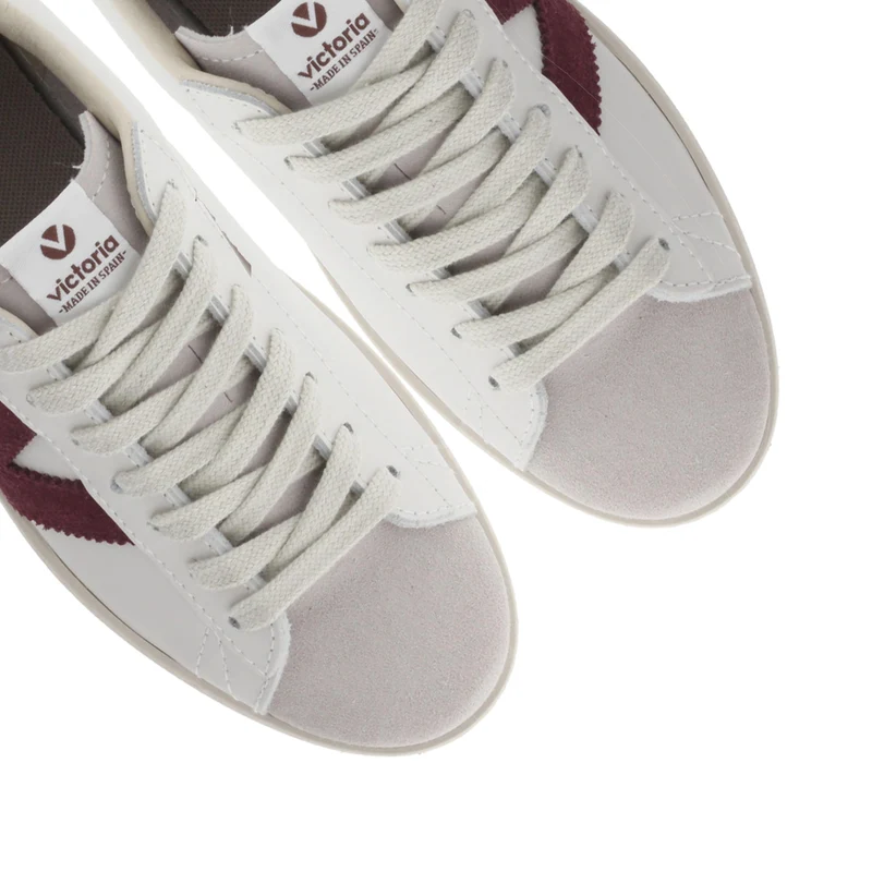 Sneaker blanco/burdeos 1126142 Victoria