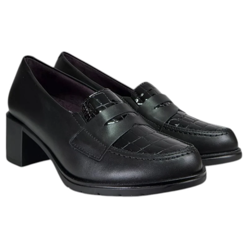 Zapatos Pitillos Tacón Antifaz Coco 11620 Negro
