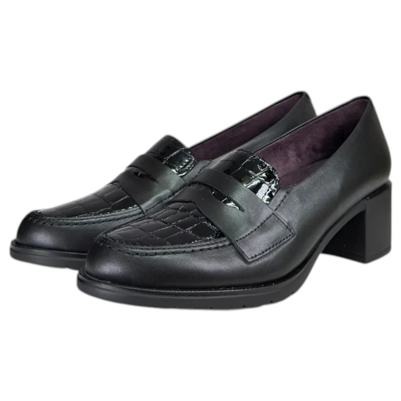 Zapatos Pitillos Tacón Antifaz Coco 11620 Negro