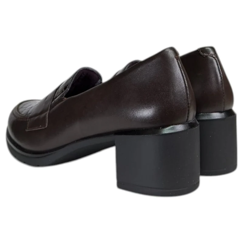 Zapatos Pitillos Tacón Antifaz Coco 11620 Marrón
