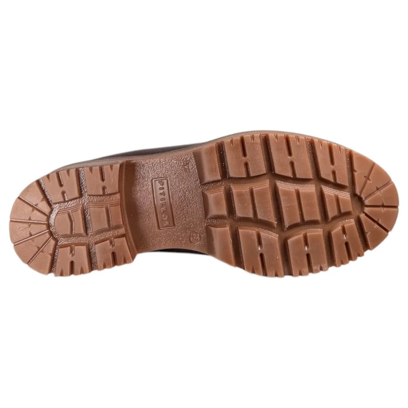 Zapatos Pitillos Mocasines Hebilla 11562 Marrón