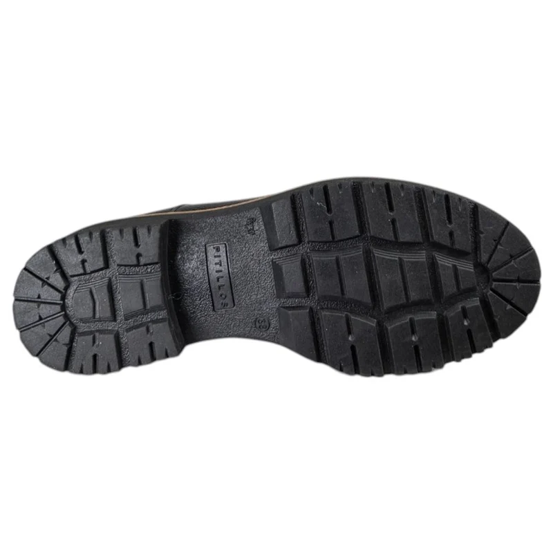 Zapatos Pitillos Blúcher Piel Grabada 11561 Negro