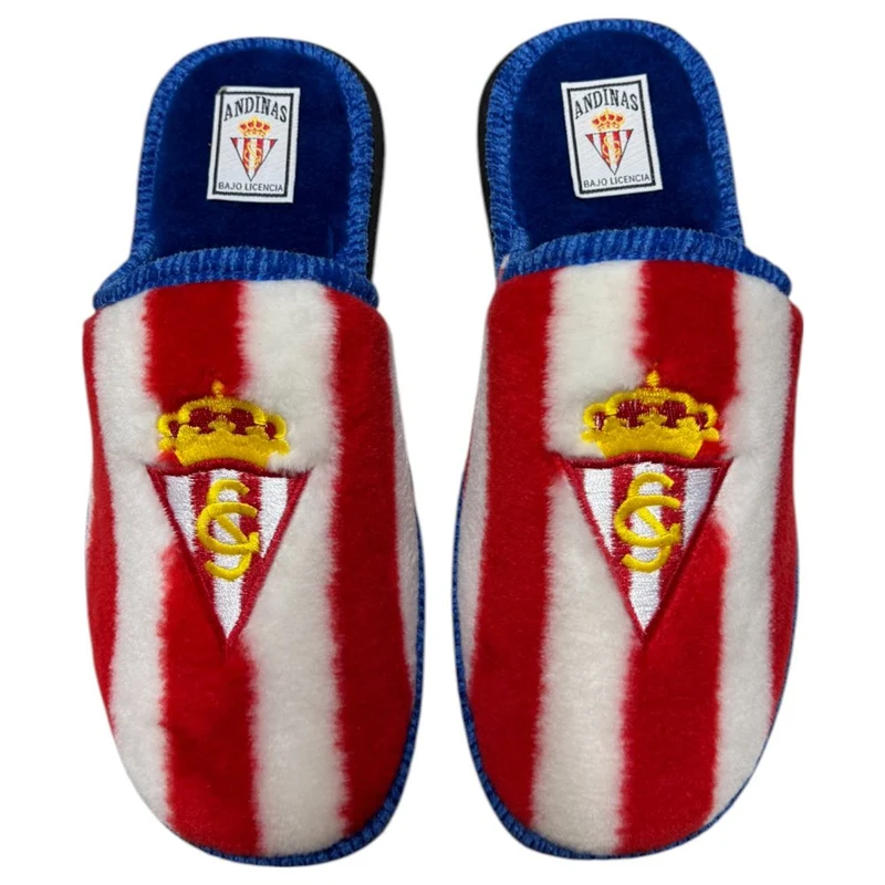 Zapatillas Real Sporting de Gijón 799-160 Blanco-Rojo