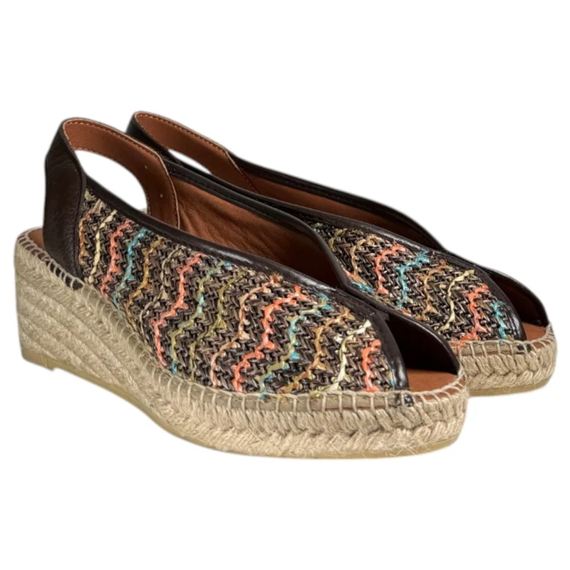 Sandalias de Esparto Viguera Ochentera 2298 Marrón
