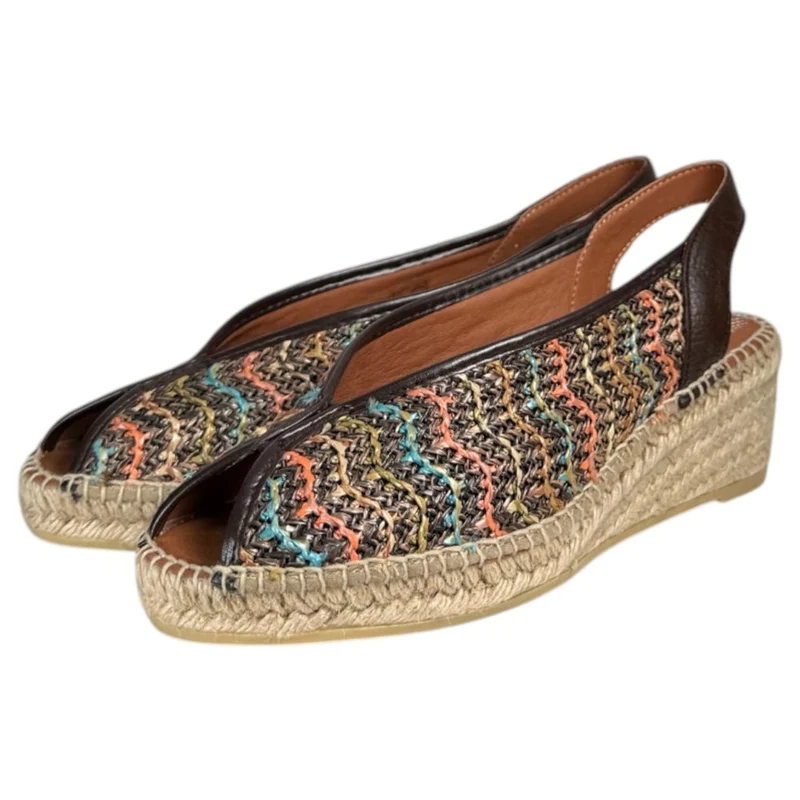 Sandalias de Esparto Viguera Ochentera 2298 Marrón