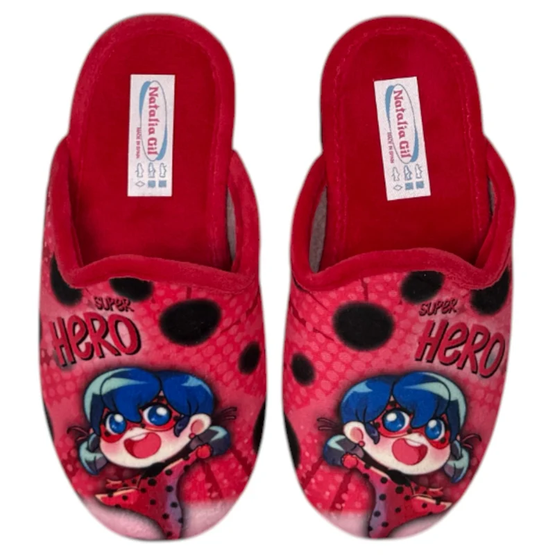Zapatillas de Casa Natalia Gil Ladybug 7028 Rojo