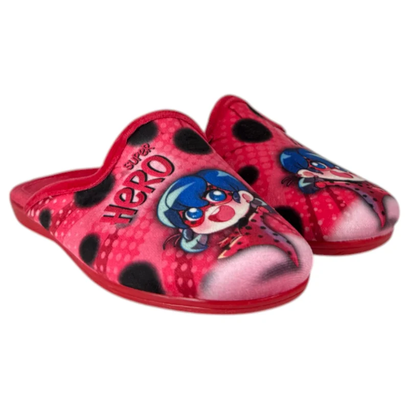 Zapatillas de Casa Natalia Gil Ladybug 7028 Rojo