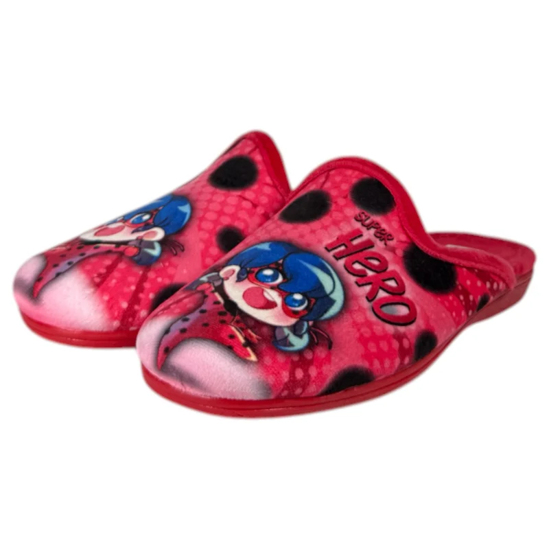 Zapatillas de Casa Natalia Gil Ladybug 7028 Rojo