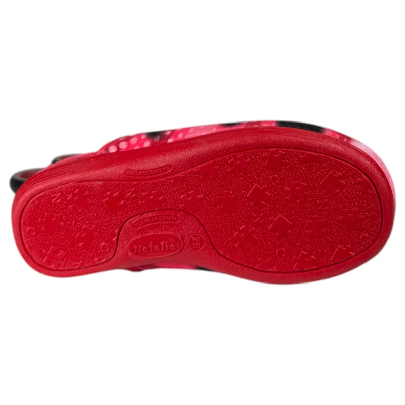 Zapatillas de Casa Natalia Gil Ladybug 7028 Rojo