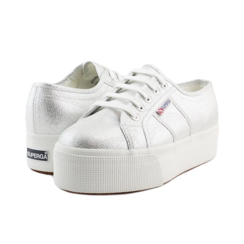 Zapatilla plateada 2790LAMEW Superga