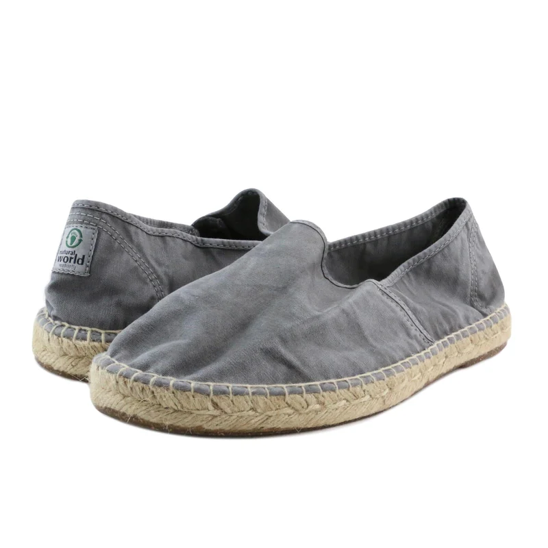 Alpargata gris lavado LONA325 Natural World