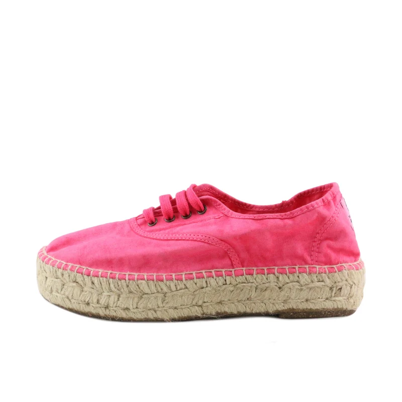 Alpargata fucsia lavado LONA687 Natural World