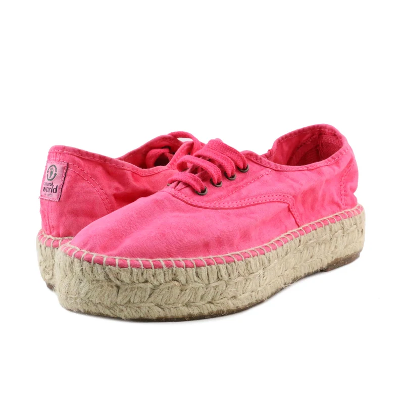 Alpargata fucsia lavado LONA687 Natural World