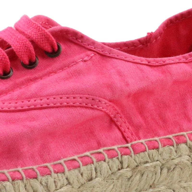 Alpargata fucsia lavado LONA687 Natural World