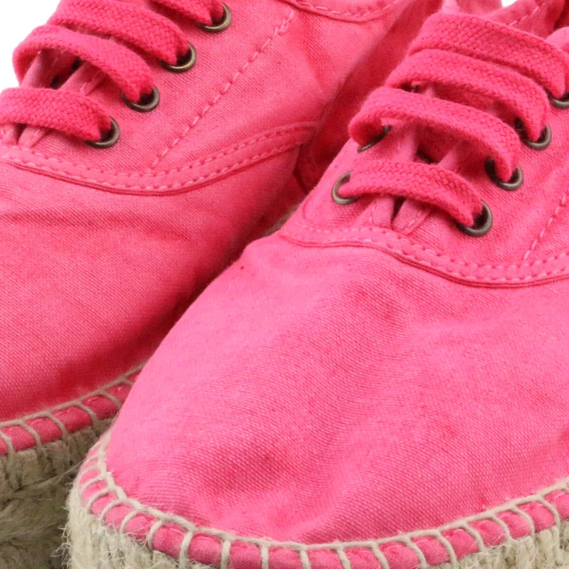 Alpargata fucsia lavado LONA687 Natural World