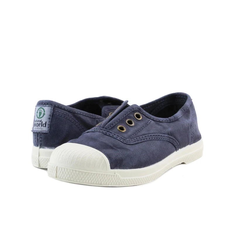 Zapatilla azul lavado LONA470 Natural World